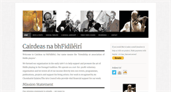 Desktop Screenshot of donegalfiddlemusic.ie